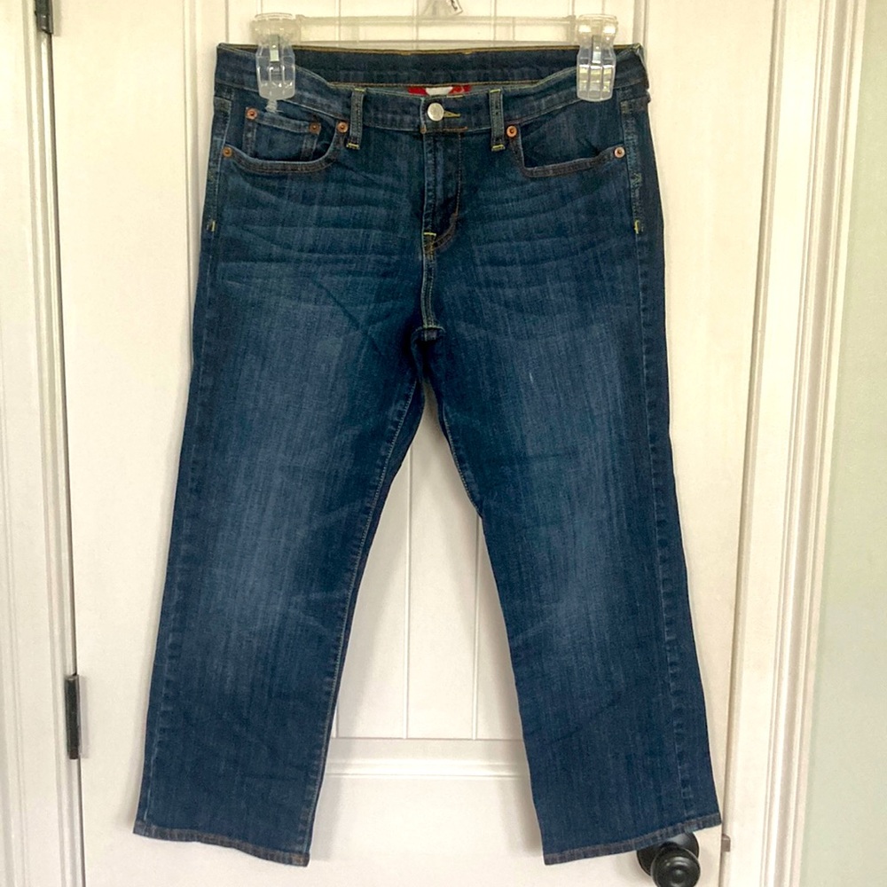 Lucky Brand Crop Lightly Blue Denim Jeans Women's Sz 10/30